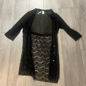 Elegant Black Lace cardigan